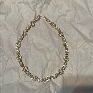 Vintage Monet Large Crystal Necklace Please Read
